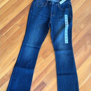 NWT! Old Navy Dark Blue Curvy Boot Cut Jeans size 4 short